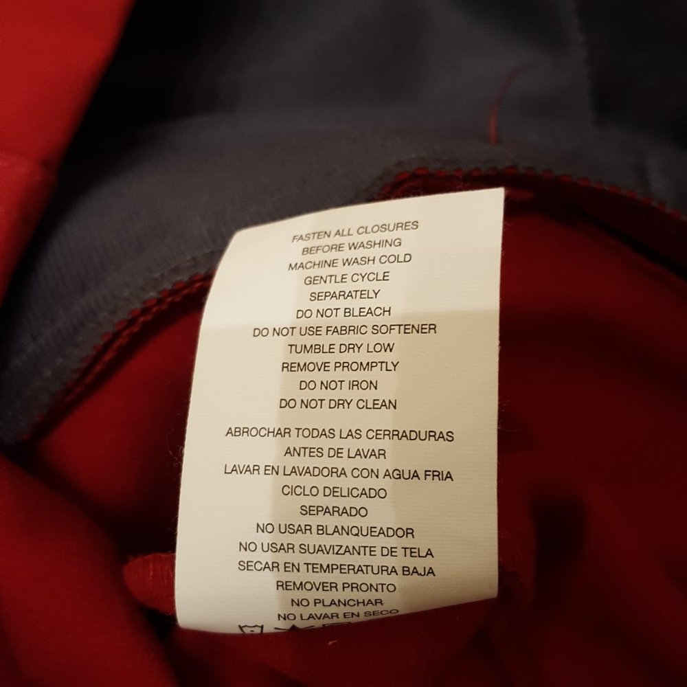 Free Tech Jacket Lined Hooded Red Size Medium 8-10 - Picture 11 of 13